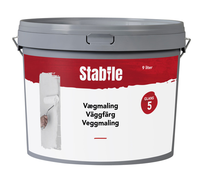 Vægmaling 5 modehvid 9 liter - Stabile®